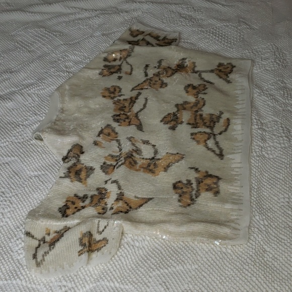 Free People Short Sleeved Sequined Cold Shoulder - Picture 5 of 5